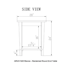 Round End Table Reclaimed Wood Natural - Alaterre Furniture -Cozy Living Deals Store GUEST beb995cd f1bf 4d9e 864b b00cee2a13f3