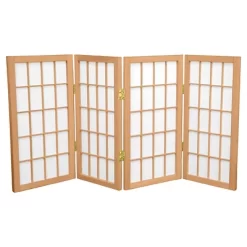 2 Ft. Tall Desktop Window Pane Shoji Screen (4 Panels) - Oriental Furniture -Cozy Living Deals Store GUEST bece6c7d 4847 44b2 a37f 56ad0d4b9d53
