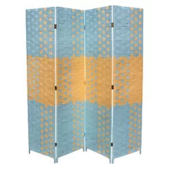 4 Panel Paper Straw Weave Screen On 2" Legs - Ore International 8 4 Panel Paper Straw Weave Screen On 2" Legs - Ore International -Cozy Living Deals Store GUEST bf01f752 772f 4ef1 9c64 9281ebbf1f79