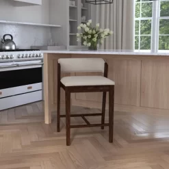 Dresden Non Swivel Counter Height Barstool Walnut - Hillsdale Furniture -Cozy Living Deals Store GUEST bf7136da f28c 4271 9400 9a672c66e3c6