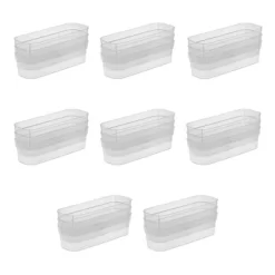 Sterilite 13538608 Narrow Storage Trays With Sturdy Banded Rim And Textured Bottom For Desktop And Drawer Organizing, Clear (48 Pack) -Cozy Living Deals Store GUEST bfaf5644 ee5e 4c6c 8f3a 0f90c9046917