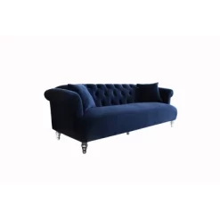 Elegance Contemporary Loveseat Sofas Blue/Acrylic - Armen Living -Cozy Living Deals Store GUEST c03615df a5f1 46e2 8543 121a96854472