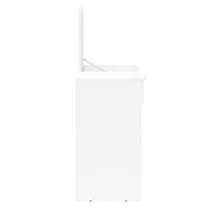 Ava Pull Top Vanity White - Polifurniture