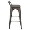 Set Of 2 30" Oregon Industrial Low Back Barstools - LumiSource
