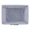 Design Imports Set Of 2 M Antique White Chicken Wire French Gingham Check Liner Baskets Blue/White