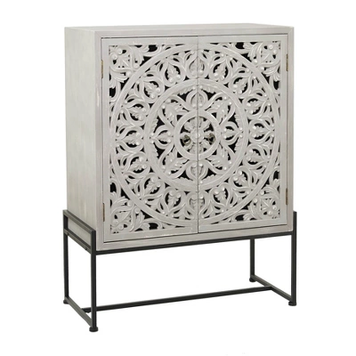 42" X 30" Traditional Wood Cabinet - Olivia & May 7 42" X 30" Traditional Wood Cabinet - Olivia & May - Image 7