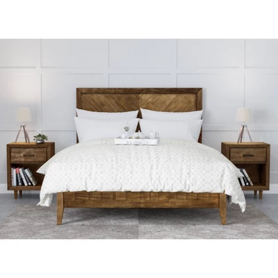 3pc Aurora Mid-Century Bedroom Set Gray - Abbyson Living 1 3pc Aurora Mid-Century Bedroom Set Gray - Abbyson Living