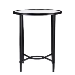 Dickinson Metal/Glass Oval Side Table Black - Aiden Lane -Cozy Living Deals Store GUEST c2a4e50c 64fc 4ef3 83c6 5aa7468135dc