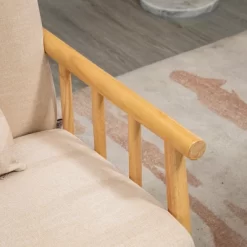 HOMCOM 48" 2 Seater Couch For Small Spaces, Modern Loveseat Sofa For Bedroom, Living Room Furniture, & More, Upholstered Small Couch, Beige -Cozy Living Deals Store GUEST c2bb247b 5870 45f5 a055 a801d09903b2