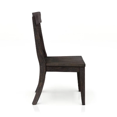 2pk Strasbourg Rustic Ladder Back Side Chairs - HOMES: Inside + Out 2 2pk Strasbourg Rustic Ladder Back Side Chairs - HOMES: Inside + Out - Image 2