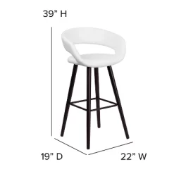 Merrick Lane Wood Ultramodern Bar Counter Stool With Upholstered Seat -Cozy Living Deals Store GUEST c34d6cbe 1c82 4945 8598 50b4f686fce4