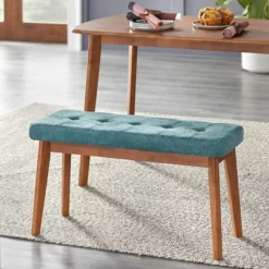 4pc Nettie Mid-Century Modern Dining Set With Bench Walnut/Teal - Buylateral 10 4pc Nettie Mid-Century Modern Dining Set With Bench Walnut/Teal - Buylateral -Cozy Living Deals Store GUEST c34ef500 4aff 44c6 9911 7f3bc6da7e64