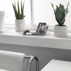 Simplify 7.68" X 5.12" X 3.15" 3pk Small Storage Tote With Handles Clear -Cozy Living Deals Store GUEST c35f66cf 7c20 461f a001 a86c200b65a9