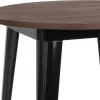 Emma And Oliver 30" Round Wood/Metal Indoor Bar Height Table
