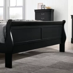 3pc Sliver Sleigh Bed With 2 Nightstands - HOMES: Inside + Out -Cozy Living Deals Store GUEST c4ccee38 12f4 445e 833f f206f4d739f8