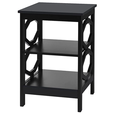 Costway 3-tier Nightstand Sofa Side End Accent Table Storage Display Shelf WhiteBlackEspressoGrey 7 Costway 3-tier Nightstand Sofa Side End Accent Table Storage Display Shelf WhiteBlackEspressoGrey - Image 7