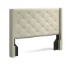 Glenwillow Home Huppe Button Tufted MCM Wingback Upholstered Headboard