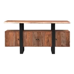 Gatineau 4 Doors Credenza Brown - Treasure Trove Accents