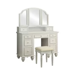 3pc Branson 9 Drawer Transitional Vanity Table Set - HOMES: Inside + Out 9 3pc Branson 9 Drawer Transitional Vanity Table Set - HOMES: Inside + Out -Cozy Living Deals Store GUEST c595cca2 a85b 4c84 bc44 574d929fd4fe
