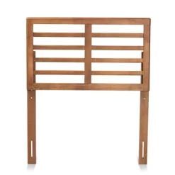 Twin Salome Wood Open Slat Headboard Walnut - Baxton Studio
