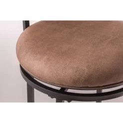 Charleston Swivel Ladder Back 26" Counter Height Barstool Metal/Tan - Hillsdale Furniture -Cozy Living Deals Store GUEST c62f8f30 32e0 4404 ba5a ad92d588511e