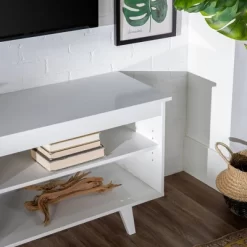 Modern Contemporary Simple Wood Storage Console TV Stand For TVs Up To 65" - Saracina Home -Cozy Living Deals Store GUEST c663dfb3 86ca 406d 926a ed8aba1c5411