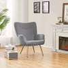 Yaheetech Modern Boucle Fabric Accent Chair For Living Room Bedroom