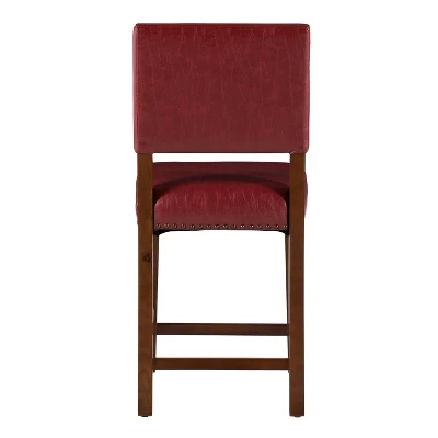 24" Brook Counter Height Barstool - Linon 3 24" Brook Counter Height Barstool - Linon - Image 3