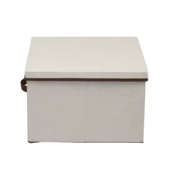 Household Essentials Square Storage Box With Lid Natural With Brown Trim -Cozy Living Deals Store GUEST c74b7378 5632 4199 a4f8 8bd086386f5f