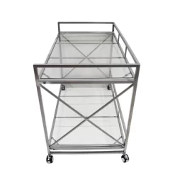 Ignatius Industrial Modern Bar Cart Silver - Christopher Knight Home 9 Ignatius Industrial Modern Bar Cart Silver - Christopher Knight Home -Cozy Living Deals Store GUEST c74d1628 58c4 46a8 bc14 f1c0f418aae9