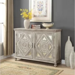 Alessandra 2 Door Credenza Ivory - Treasure Trove Accents -Cozy Living Deals Store GUEST c7535758 2265 4143 804b ea3b1f22ac04