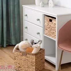 Balka 3 Drawer Dresser With Baskets Pure White - South Shore -Cozy Living Deals Store GUEST c75e5503 2854 46d2 9340 4eac55e5d848
