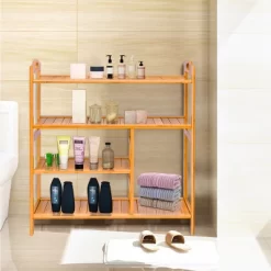 Costway 4 Tier Multifunction Bamboo Shoe Rack Boot Tower Shelf Storage Organizer Stand 12 Costway 4 Tier Multifunction Bamboo Shoe Rack Boot Tower Shelf Storage Organizer Stand -Cozy Living Deals Store GUEST c7c1f7b7 f7a7 4c04 8d02 e40960280e79