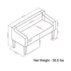 Layla Upholstered Bench - Wyndenhall -Cozy Living Deals Store GUEST c8b4e7f0 6392 4fb9 971f a7bf03346705