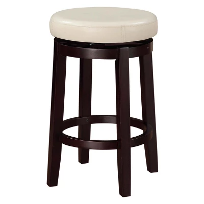 Maya Swivel Backless Counter Height Barstool - Linon 9 Maya Swivel Backless Counter Height Barstool - Linon - Image 9