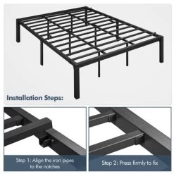 Yaheetech Metal Platform Bed Frame With Heavy Duty Steel Slat Support 17 Yaheetech Metal Platform Bed Frame With Heavy Duty Steel Slat Support -Cozy Living Deals Store GUEST c8f265ac 7b42 4733 8f75 e990700fdd33