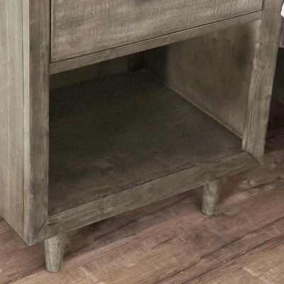 3pc Aurora Mid-Century Bedroom Set Gray - Abbyson Living 7 3pc Aurora Mid-Century Bedroom Set Gray - Abbyson Living - Image 7