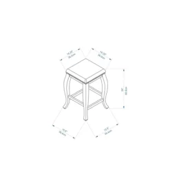 San Francisco Backless Faux Leather Counter Height Barstool Wood Brown - Linon -Cozy Living Deals Store GUEST c9b4cb51 843d 467c b127 1ed6c85943e9