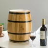 Vintiquewise Wine Barrel 4 Sectional Crate With Removable Head Lid