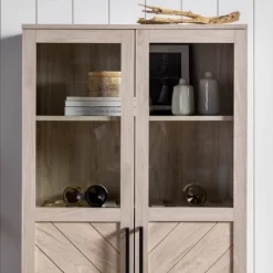 68" Boho Modern Tall Storage Wood Cabinet - Saracina Home -Cozy Living Deals Store GUEST caaed950 8a86 48dc 90af fe02f919bd3d
