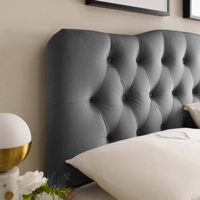 Annabel King Diamond Tufted Performance Velvet Headboard - Modway 3 Annabel King Diamond Tufted Performance Velvet Headboard - Modway - Image 3