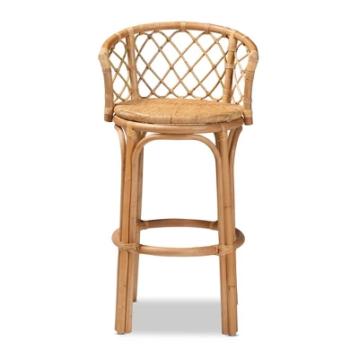 Orchard Rattan Barstool Natural/Brown - Bali & Pari 1 Orchard Rattan Barstool Natural/Brown - Bali & Pari