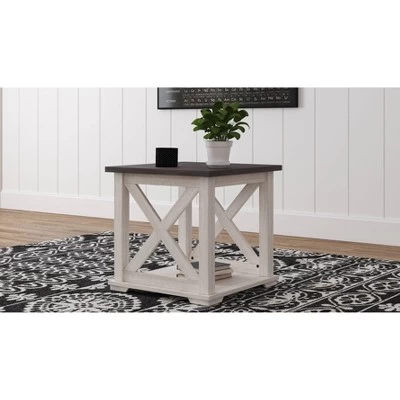 Dorrinson End Side Table White/Black/Gray - Signature Design By Ashley 1 Dorrinson End Side Table White/Black/Gray - Signature Design By Ashley