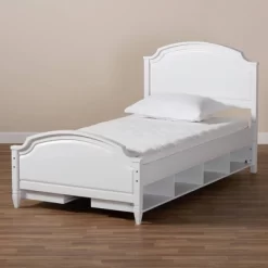 Elise Wood Storage Platform Bed White - Baxton Studio 12 Elise Wood Storage Platform Bed White - Baxton Studio -Cozy Living Deals Store GUEST cb78267d f59a 454b aaba bf55e177495c