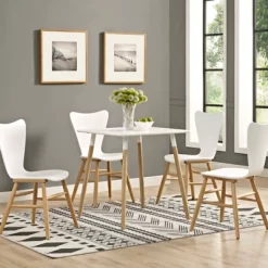 Continuum 28" Square Dining Table White - Modway -Cozy Living Deals Store GUEST cc292e52 f6d7 4c5e 9298 9be4f19ecfa9