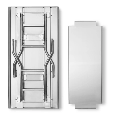 GRIDMANN 48 X 24 Inch Stainless Steel Folding Tables, NSF Certified Kitchen Prep Table 3 GRIDMANN 48 X 24 Inch Stainless Steel Folding Tables, NSF Certified Kitchen Prep Table - Image 3