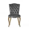 Set Of 2 Moira New Velvet Dining Chair Charcoal - Christopher Knight Home