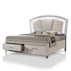 3pc California King Granite Bedroom Set With Nightstand And Chest Pearl White - HOMES: Inside + Out -Cozy Living Deals Store GUEST cc8a7329 c28b 49c2 bcd5 5818bd6c53ef