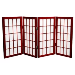 2 Ft. Tall Desktop Window Pane Shoji Screen (4 Panels) - Oriental Furniture -Cozy Living Deals Store GUEST cd5a6069 0f64 4a05 b0e3 bc8b3d77686a