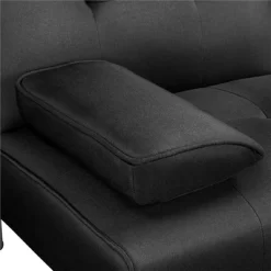 Yaheetech Convertible Futon Sofa Bed Tufted Fabric Futon With Cupholders And Pillows -Cozy Living Deals Store GUEST cdb17eb5 fbc9 4cd4 bb2b 9c11482e4d27